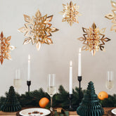 gold-christmas-hanging-3d-snowflakes-set-of-6|ZSC4019|Luck and Luck| 1
